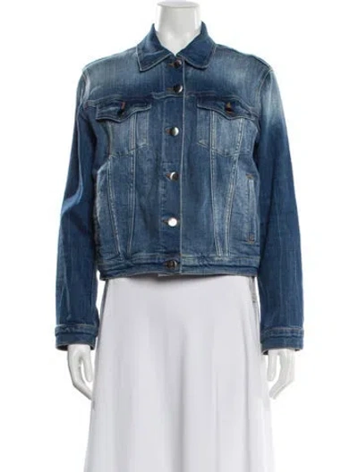 Pre-owned Frame Denim Jacket In Blue