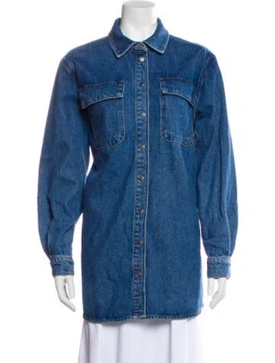 Pre-owned Frame Denim Jacket In Blue