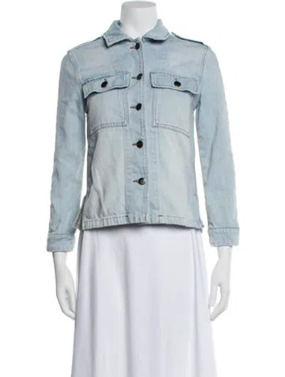 Pre-owned Frame Denim Jacket In Blue