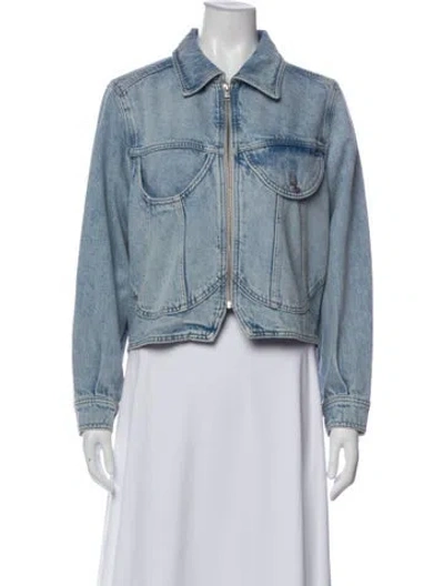 Pre-owned Frame Denim Jacket In Blue