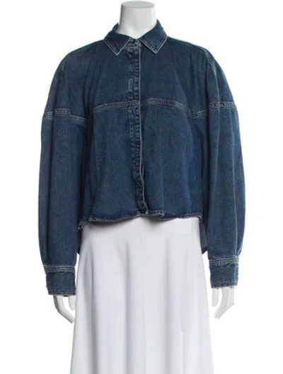 Pre-owned Frame Denim Jacket In Blue