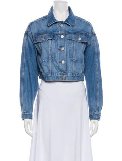 Pre-owned Frame Denim Jacket In Blue