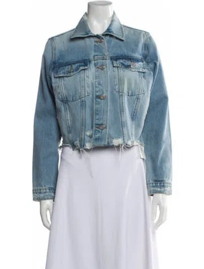 Pre-owned Frame Denim Jacket In Blue