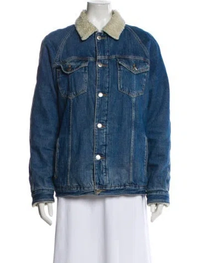 Pre-owned Frame Denim Jacket In Blue