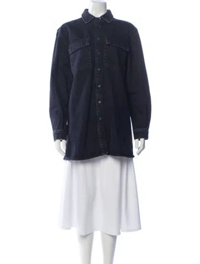 Pre-owned Frame Denim Jacket In Blue
