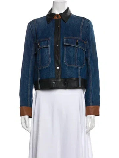 Pre-owned Frame Denim Jacket In Blue