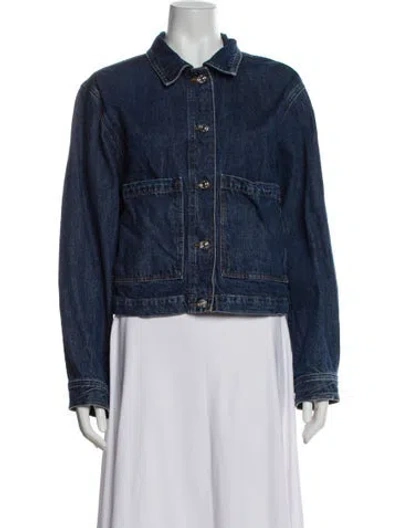 Pre-owned Frame Denim Jacket In Blue