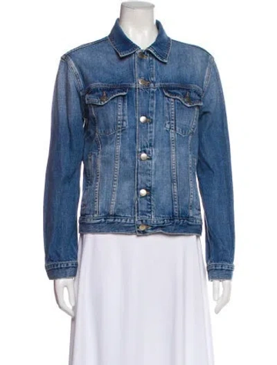 Pre-owned Frame Denim Jacket In Blue