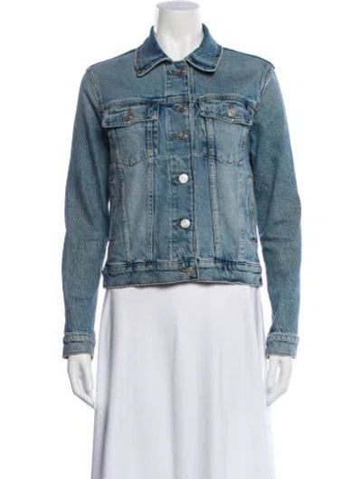 Pre-owned Frame Denim Jacket In Blue