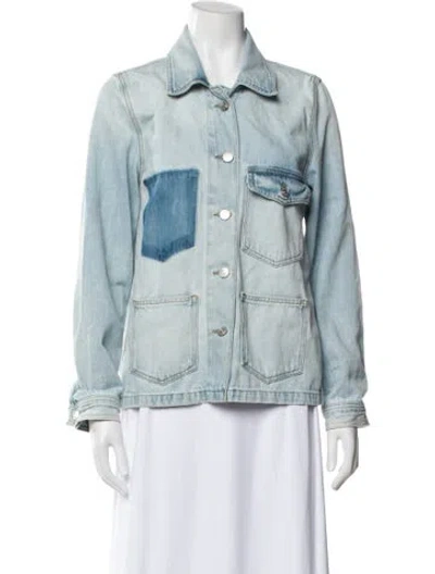 Pre-owned Frame Denim Jacket In Blue