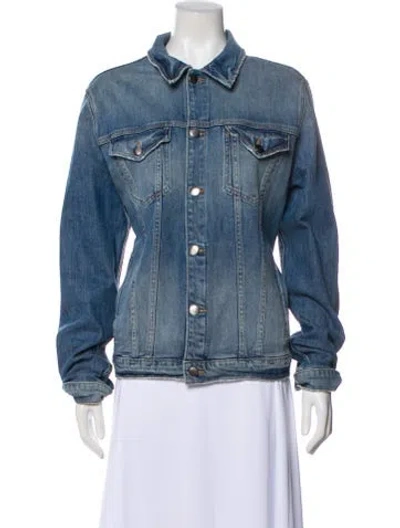 Pre-owned Frame Denim Jacket In Blue