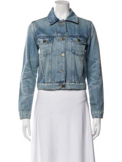 Pre-owned Frame Denim Jacket In Blue