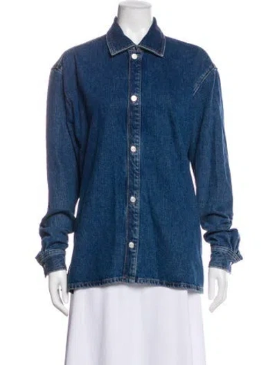 Pre-owned Frame Denim Jacket In Blue