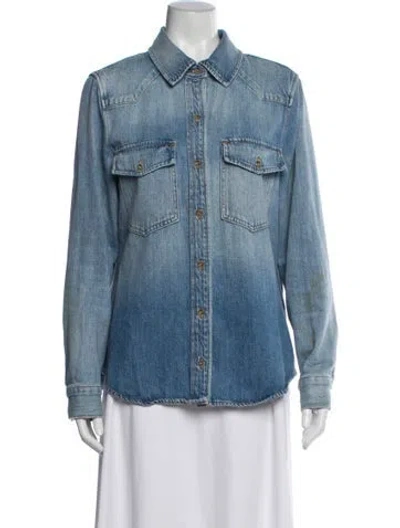 Pre-owned Frame Denim Jacket In Blue