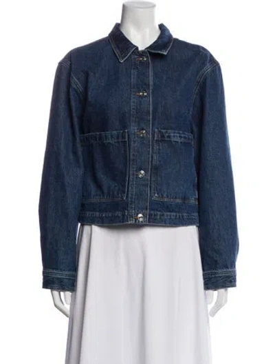 Pre-owned Frame Denim Jacket In Blue