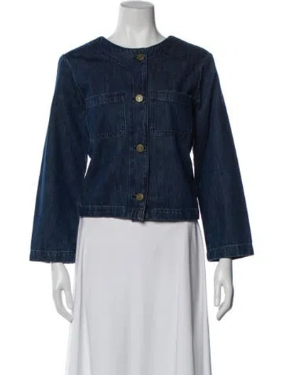 Pre-owned Frame Denim Jacket In Blue