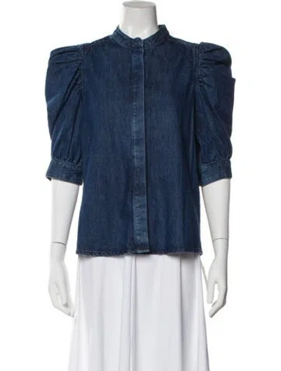 Pre-owned Frame Denim Jacket In Blue