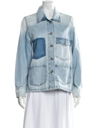 Pre-owned Frame Denim Jacket In Blue