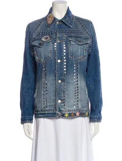 Pre-owned Frame Denim Jacket In Blue