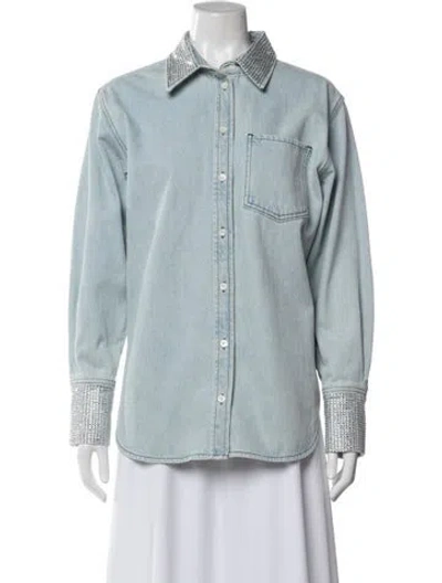 Pre-owned Frame Denim Jacket In Blue