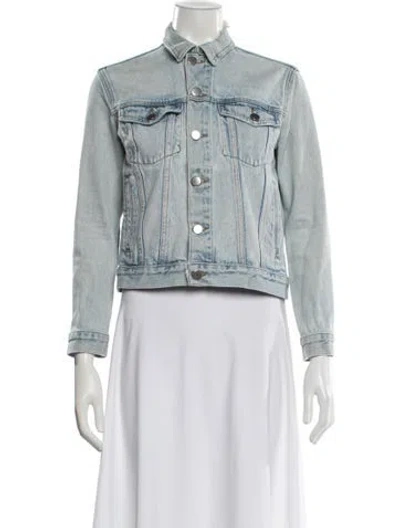 Pre-owned Frame Denim Jacket In Blue
