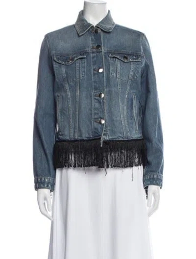 Pre-owned Frame Denim Jacket In Blue