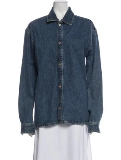 Pre-owned Frame Denim Jacket In Blue
