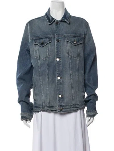 Pre-owned Frame Denim Jacket In Blue
