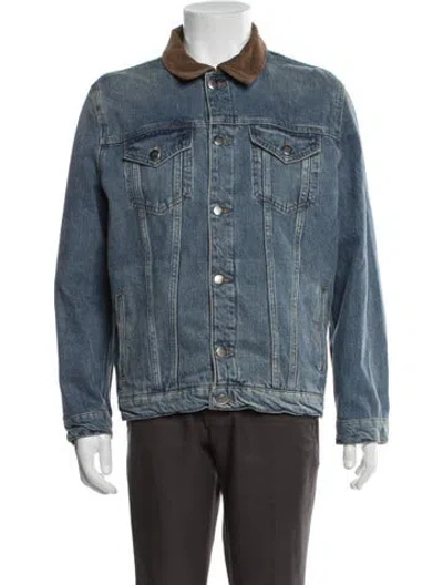 Pre-owned Frame Denim Jacket In Blue