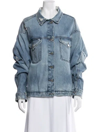Pre-owned Frame Denim Jacket In Blue
