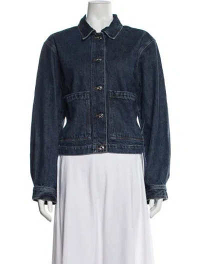 Pre-owned Frame Denim Jacket In Blue