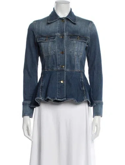 Pre-owned Frame Denim Jacket In Blue