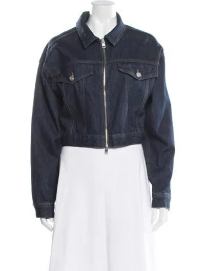 Pre-owned Frame Denim Jacket In Blue