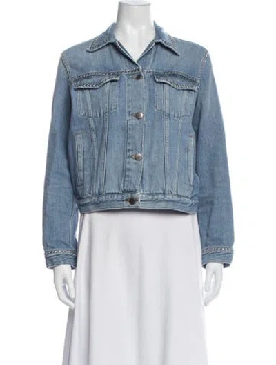 Pre-owned Frame Denim Jacket In Blue