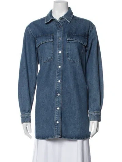 Pre-owned Frame Denim Jacket In Blue
