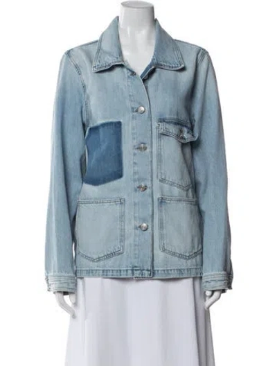 Pre-owned Frame Denim Jacket In Blue