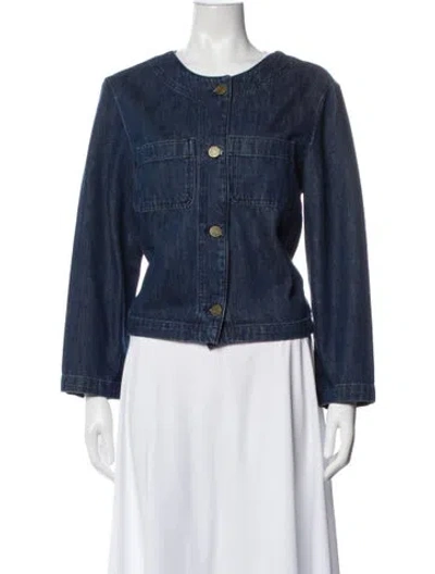 Pre-owned Frame Denim Jacket In Blue