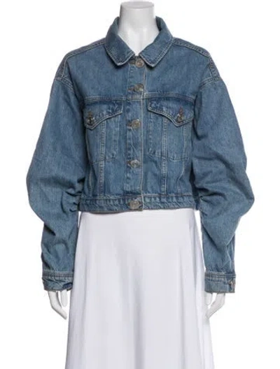 Pre-owned Frame Denim Jacket In Blue