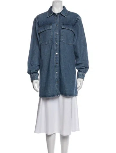 Pre-owned Frame Denim Jacket In Blue