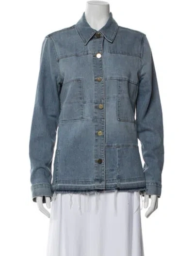 Pre-owned Frame Denim Jacket In Blue