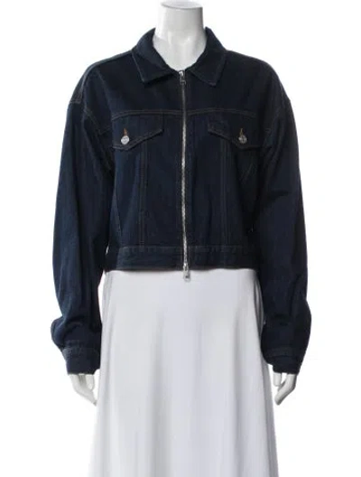 Pre-owned Frame Denim Jacket In Blue