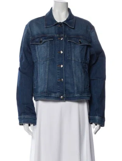 Pre-owned Frame Denim Jacket In Blue