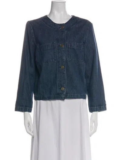 Pre-owned Frame Denim Jacket In Blue