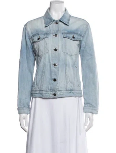 Pre-owned Frame Denim Jacket In Blue