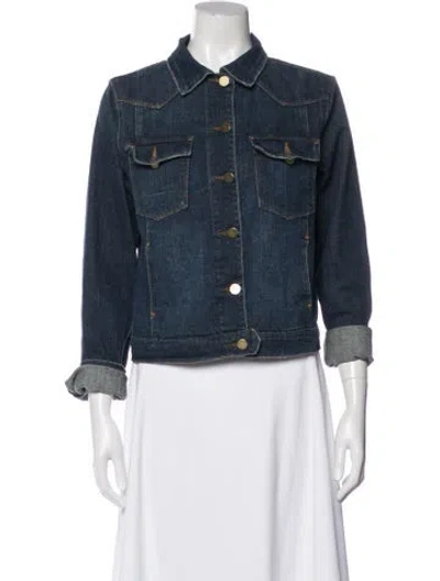 Pre-owned Frame Denim Jacket In Blue