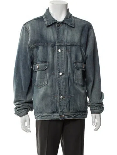Pre-owned Frame Denim Jacket In Blue