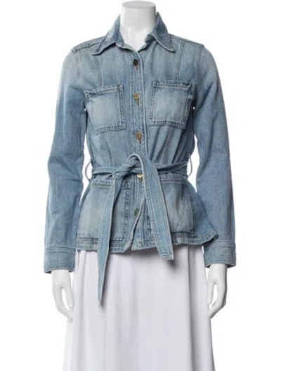 Pre-owned Frame Denim Jacket In Blue