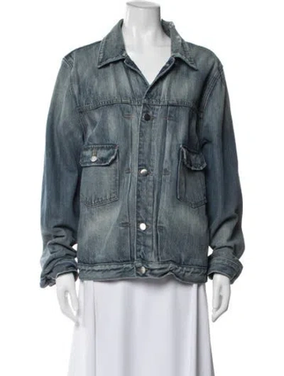 Pre-owned Frame Denim Jacket In Blue