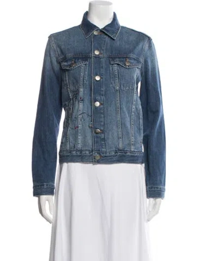 Pre-owned Frame Denim Jacket In Blue