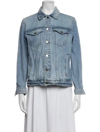 Pre-owned Frame Denim Jacket In Blue